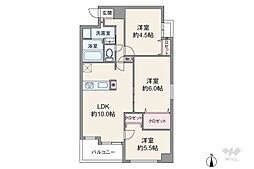 パラツィーナセシリア天満 3LDKの間取図画像