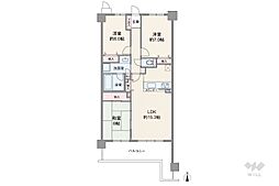 ライオンズマンション西宮門戸 3LDKの間取図画像