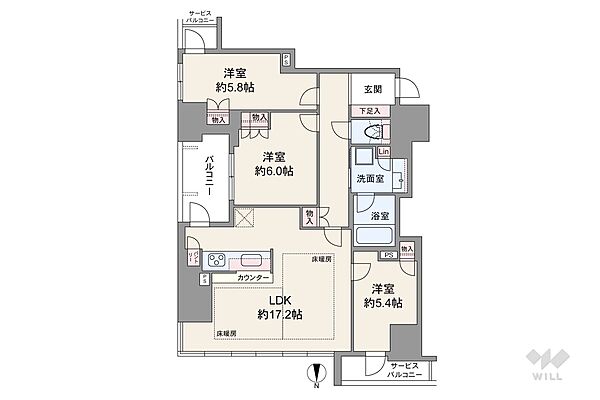 間取りを拡大表示
