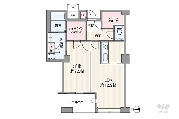間取りを拡大表示