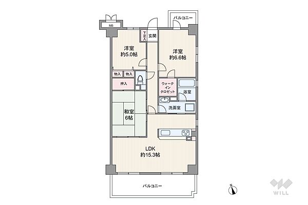 間取りを拡大表示