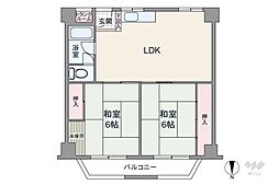 間取図画像 2LDK