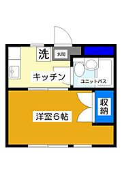 マイシティライフ14番館 1Kの間取図画像