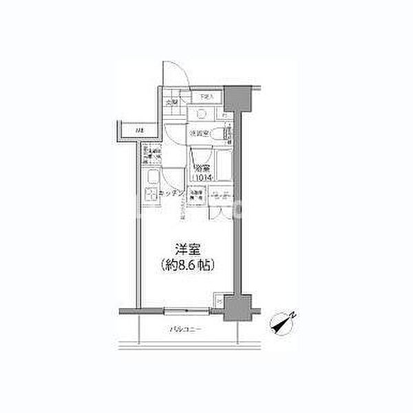 パークハビオ東向島 202｜東京都墨田区東向島5丁目(賃貸マンション1R・2階・22.80㎡)の写真 その9