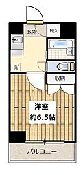 サザンクロス中目黒 1Kの間取図画像