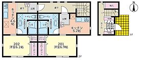 ヤマグチ薬局横山店 201 ｜ 神奈川県相模原市中央区横山５丁目215（賃貸アパート1K・2階・31.40㎡） その2