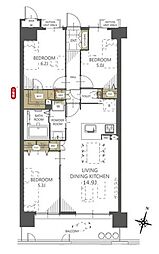 間取図画像 3LDK