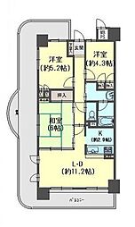 ライオンズマンション朝霧北 3LDKの間取図画像