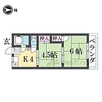 大阪府枚方市田口３丁目（賃貸アパート2K・2階・10.61㎡） その2