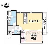 大阪府枚方市山之上１丁目（賃貸アパート1LDK・2階・47.19㎡） その1