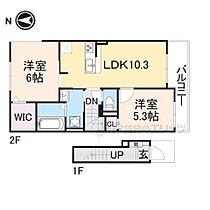 グランノーブルII 203 ｜ 大阪府東大阪市上四条町（賃貸アパート2LDK・2階・54.85㎡） その2