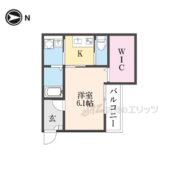 奈良県奈良市三碓１丁目(賃貸アパート1K・3階・26.80㎡)の写真 その2