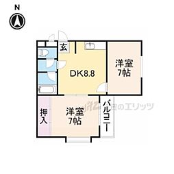 間取図画像 2DK