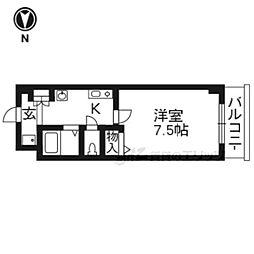M'プラザ津田駅前12番館 1Kの間取図画像