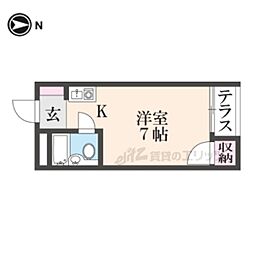 プレアール上神田 ワンルームの間取図画像