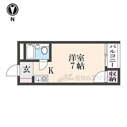 プレアール上神田 ワンルームの間取図画像