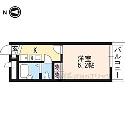 レオパレスMS 1Kの間取図画像