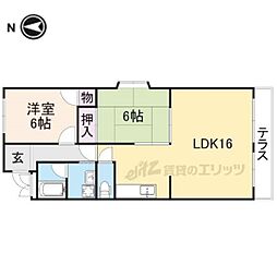 ルミエール 2LDKの間取図画像