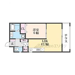 メゾンレヴナ木田町 1LDKの間取図画像