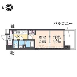 LUXENAKADOMA 2Kの間取図画像