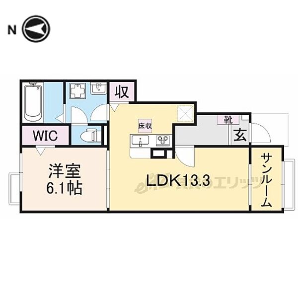 奈良県橿原市石川町(賃貸アパート1LDK・1階・50.01㎡)の写真 その2