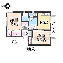 奈良県橿原市山之坊町（賃貸アパート2K・1階・42.00㎡） その2