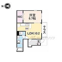 エレガンス 103 ｜ 奈良県大和高田市曽大根１丁目（賃貸アパート1LDK・1階・42.58㎡） その2