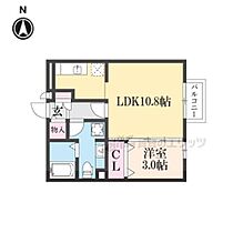 奈良県生駒市東菜畑１丁目（賃貸アパート1LDK・1階・35.10㎡） その2