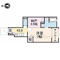 アンシェント・スリー 103 ｜ 奈良県奈良市南京終町４丁目（賃貸アパート1DK・1階・35.65㎡） その2