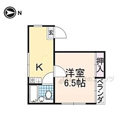 みすずコーポ2 1Kの間取図画像
