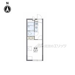 近鉄大阪線 弥刀駅 徒歩9分の賃貸アパート 2階1Kの間取り