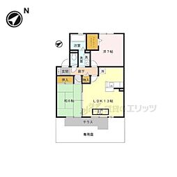 エスポワール　アネックス 1階2LDKの間取り