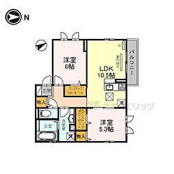 間取図画像 2LDK