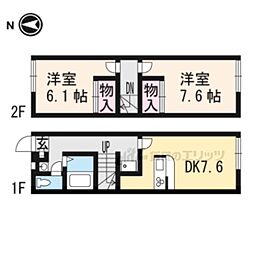 レオパレスヤマダ1 2DKの間取図画像