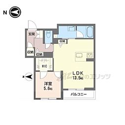シャーメゾンフェリーチェ 3階1LDKの間取り