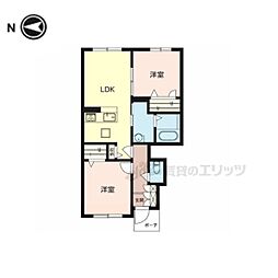 ストーンヒルズ旭ヶ丘 2LDKの間取図画像