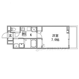 なでしこ 1Kの間取図画像
