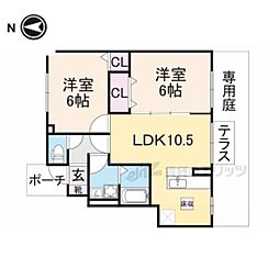 ヴェルデュール新庄 2LDKの間取図画像