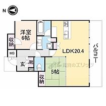 ネバーランド生駒駅前アルテージ404号室  ｜ 奈良県生駒市北新町（賃貸マンション2LDK・4階・70.49㎡） その2