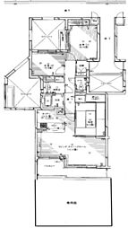 シティコート本鵠沼 3LDKの間取図画像