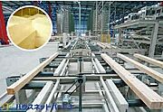現場での施工前に工場などで原材料に切断・加工を施す「プレカットシステム」を採用。