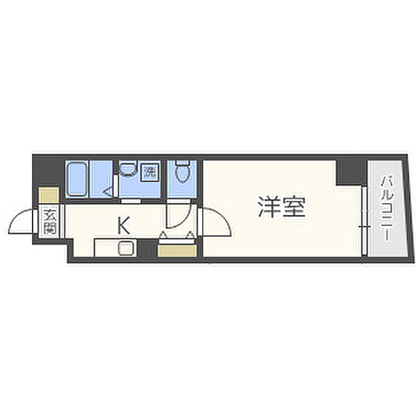 アスティオン大手通 ｜大阪府大阪市中央区大手通2丁目(賃貸マンション1K・9階・25.51㎡)の写真 その2