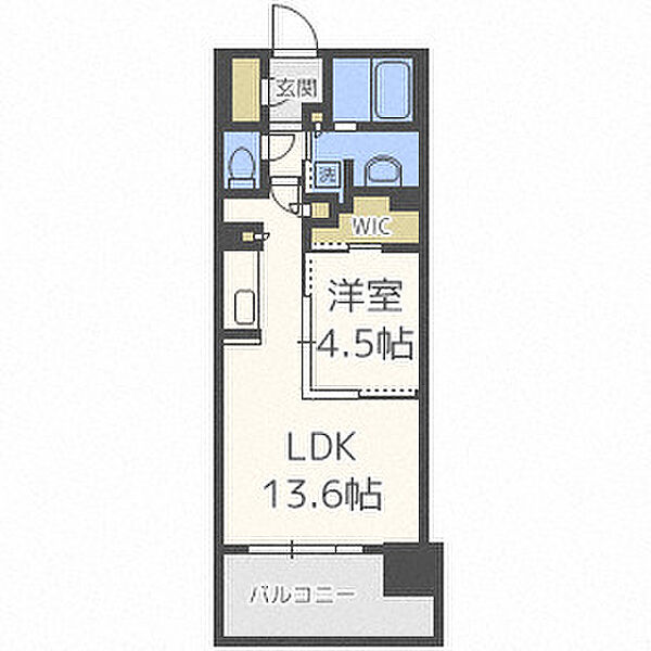 OPUS RESIDENCE SHINSAIBASHI SOUTH ｜大阪府大阪市中央区瓦屋町1丁目(賃貸マンション1LDK・2階・44.10㎡)の写真 その2