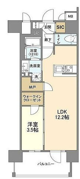 ソルレヴェンテ北堀江Ｑ ｜大阪府大阪市西区北堀江1丁目(賃貸マンション1LDK・2階・40.32㎡)の写真 その2