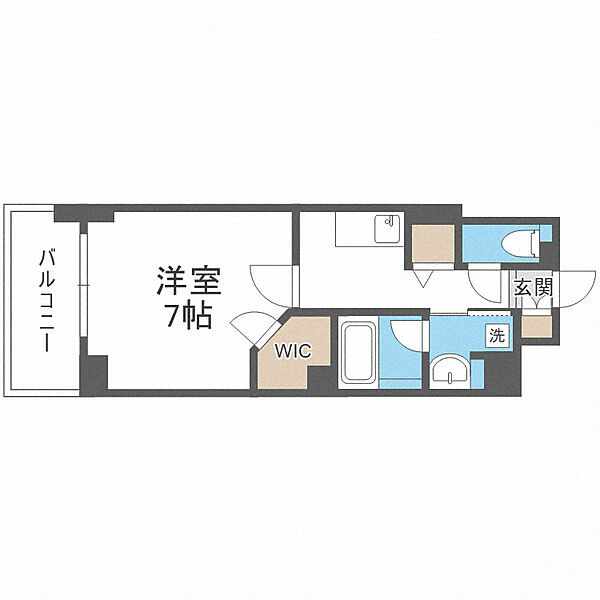 ハビテ靱センターコート ｜大阪府大阪市西区靱本町2丁目(賃貸マンション1K・14階・27.13㎡)の写真 その2