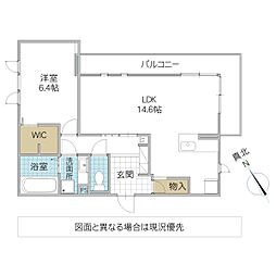 D’s LIEN E E号地 2階1LDKの間取り