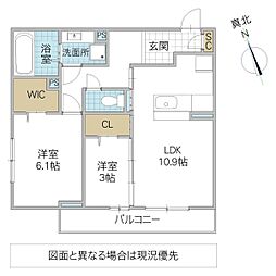 D’s LIEN E E号地 3階2LDKの間取り