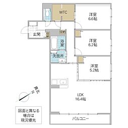 ジュエルコート(シャーメゾン) 3LDKの間取図画像