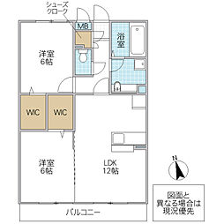 間取図画像 2LDK