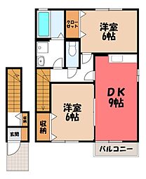 JR両毛線 岩宿駅 徒歩22分 2階/-